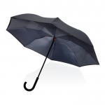 Guarda-chuva reversível abertura manual cor cinzento-escuro sexta vista