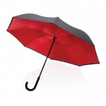 Guarda-chuva reversível abertura manual cor vermelho sexta vista