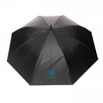 Guarda-chuva com desenho a duas cores cor azul-marinho vista com logo