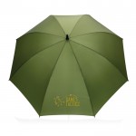 Guarda-chuva manual de grande tamanho cor verde-escuro vista com logo