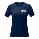 T-shirt orgânica de mulher para oferecer vista principal