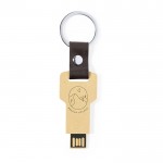 Memória porta-chaves USB eco com logo