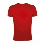 T-shirt com gola redonda para publicidade cor vermelho