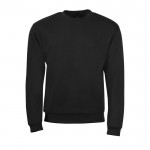 Sweatshirt em algodão e poliéster para brinde cor preto