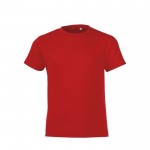 T-shirt de tamanho infantil para oferecer cor vermelho