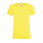 T-shirt de mulher em algodão para empresas cor amarelo