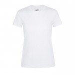 T-shirt de mulher em algodão para empresas cor branco