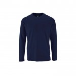 Camisola de manga comprida em 100% algodão 190 g/m2 SOL'S Imperial cor azul-marinho