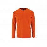 Camisola de manga comprida em 100% algodão 190 g/m2 SOL'S Imperial cor cor-de-laranja