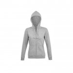 Sweatshirt de algodão e poliéster para mulher 280 g/m2 SOL'S Spike cor cinzento-claro