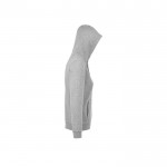 Sweatshirt de algodão e poliéster para mulher 280 g/m2 SOL'S Spike cor cinzento-claro vista lateral