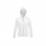 Sweatshirt de algodão e poliéster para mulher 280 g/m2 SOL'S Spike cor branco nona vista