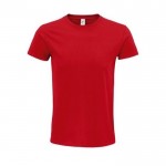 T-shirt sustentável para oferecer a clientes cor vermelho