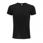 T-shirt sustentável para oferecer a clientes cor preto