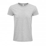 T-shirt sustentável para oferecer a clientes cor cinzento mesclado