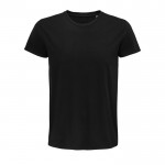 T-shirts sustentáveis com logo para oferecer cor preto