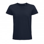 T-shirts sustentáveis com logo para oferecer cor azul-marinho