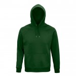 Sweatshirt eco com capuz 280 g/m2 cor verde-escuro