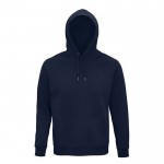 Sweatshirt eco com capuz 280 g/m2 cor azul-marinho