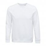 Sweatshirt com logo sustentável 280 g/m2 cor branco