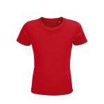 T-shirt de tamanho infantil com logo da marca cor vermelho