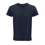 T-shirt ecológica para brindes corporativos cor azul-marinho