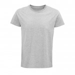 T-shirt ecológica para brindes corporativos cor cinzento mesclado
