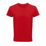T-shirt ecológica para brindes corporativos cor vermelho