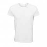 T-shirt ecológica para brindes corporativos cor branco