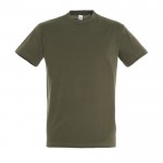 T-shirt básica personalizável para brindes cor verde militar