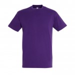 T-shirt básica personalizável para brindes cor violeta