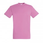 T-shirt básica personalizável para brindes cor cor-de-rosa