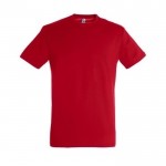 T-shirt básica personalizável para brindes cor vermelho