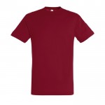 T-shirt básica personalizável para brindes cor vermelho-escuro