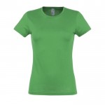 T-shirt de corte feminino para personalizar cor verde