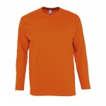 Camisola de manga comprida para personalizar cor cor-de-laranja