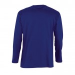 Camisola de manga comprida para personalizar cor azul ultramarino vista posterior