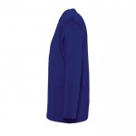 Camisola de manga comprida para personalizar cor azul ultramarino vista da manga