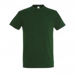 T-shirt básica para estampar com o logotipo cor verde-escuro