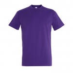 T-shirt básica para estampar com o logotipo cor violeta