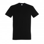 T-shirt básica para estampar com o logotipo cor preto