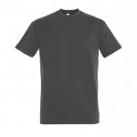 T-shirt básica para estampar com o logotipo cor cinzento-escuro
