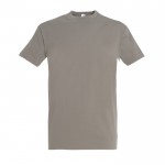 T-shirt básica para estampar com o logotipo cor cinzento-claro