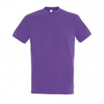 T-shirt básica para estampar com o logotipo cor roxo