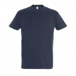 T-shirt básica para estampar com o logotipo cor azul-escuro