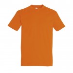 T-shirt básica para estampar com o logotipo cor cor-de-laranja