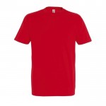 T-shirt básica para estampar com o logotipo cor vermelho