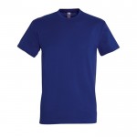 T-shirt básica para estampar com o logotipo cor azul ultramarino