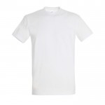 T-shirt básica para estampar com o logotipo cor branco
