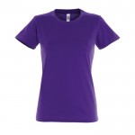 T-shirt de mulher personalizável para brinde cor violeta